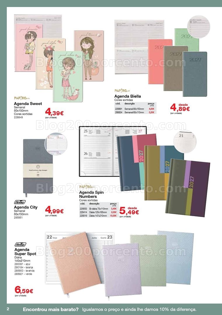 Antevisão Folheto STAPLES Agendas Promoções de 19 outubro a 29 janeiro